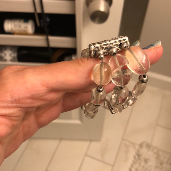 Silpada crystal quartz & sterling bracelet - Picture 4 of 4